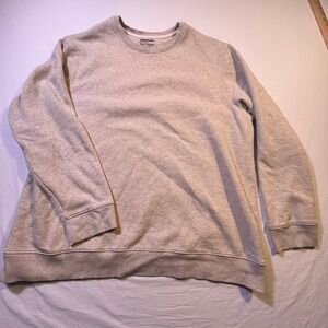 Bench Mens XXL Thermal Knit Crewneck Sweatshirt Beige Long Sleeve Casual Comfort